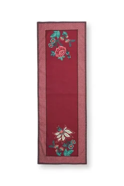 Tischlaufer|Pip Studio Flower Festival Tischlaufer Dunkel Rosa