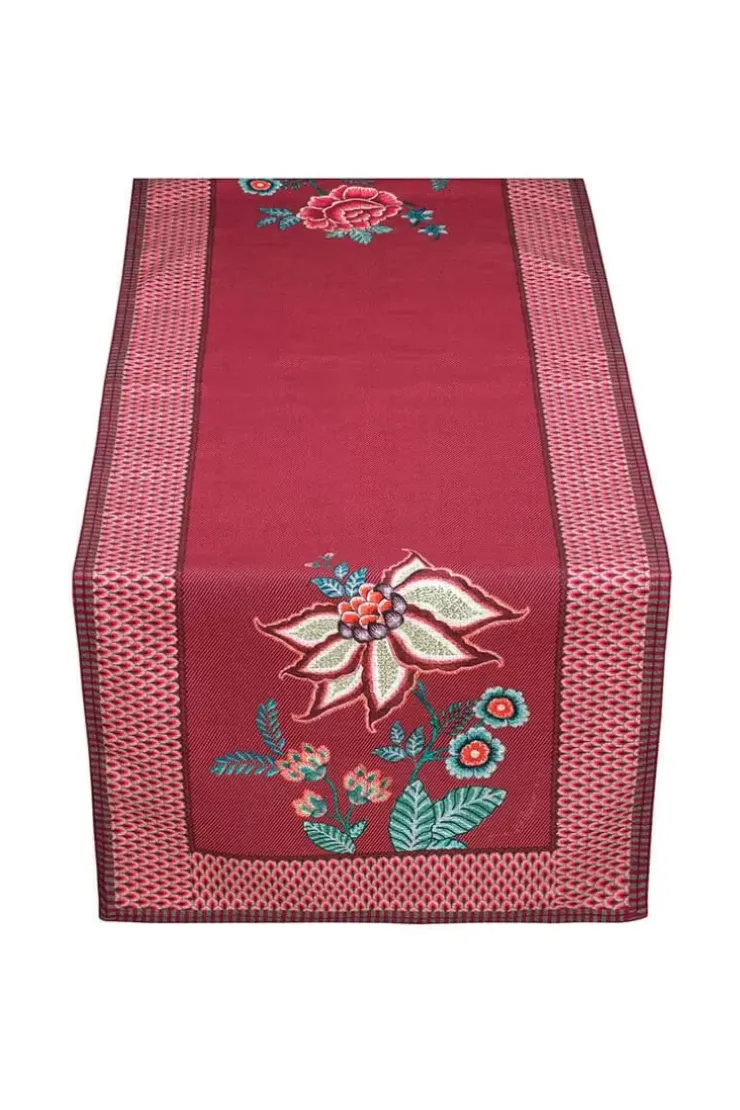 Tischlaufer|Pip Studio Flower Festival Tischlaufer Dunkel Rosa