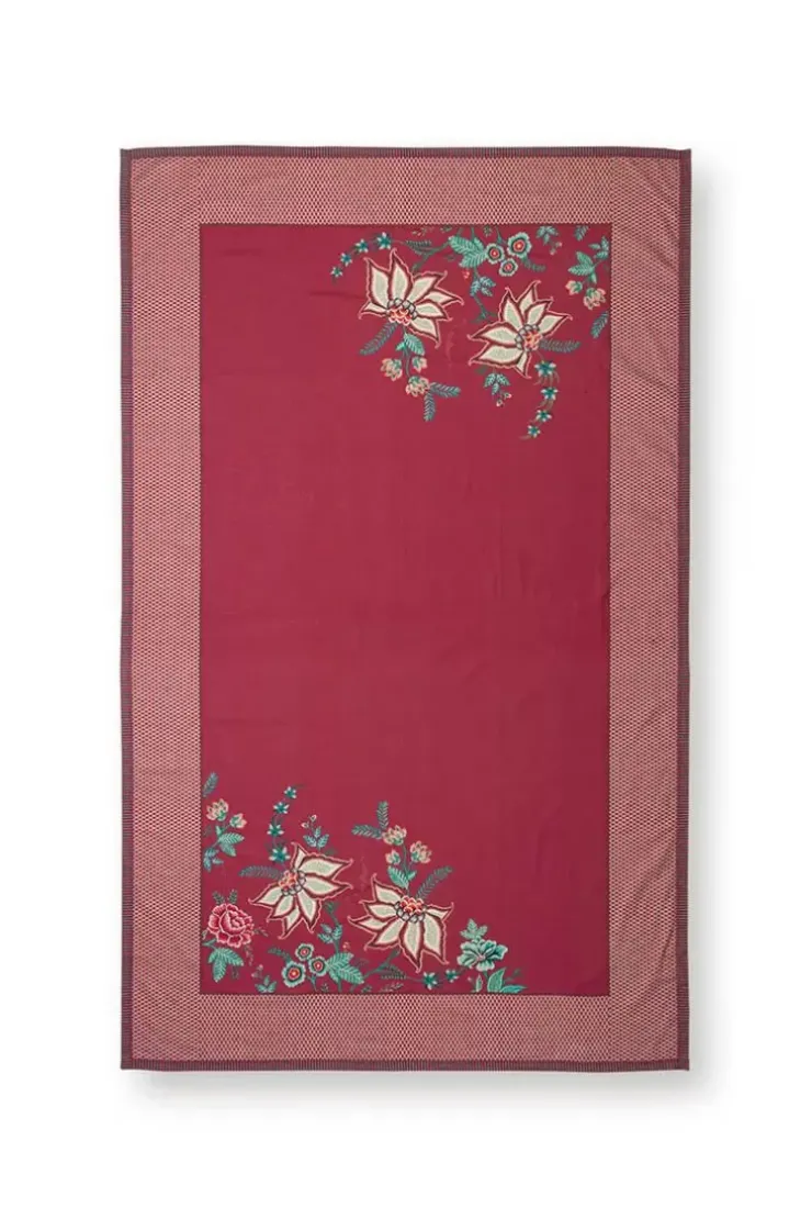 Tischtuch|Pip Studio Flower Festival Tischtuch Dunkel Rosa