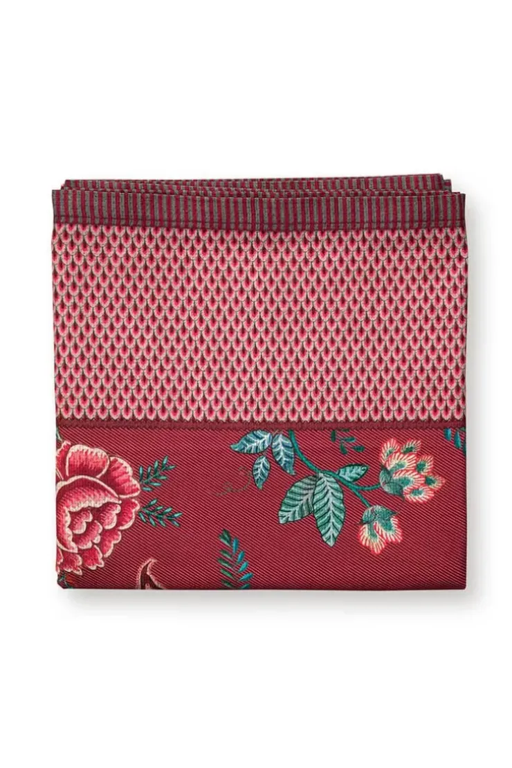 Tischtuch|Pip Studio Flower Festival Tischtuch Dunkel Rosa