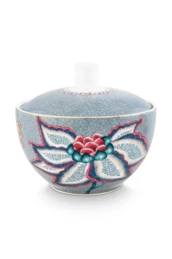 Zuckerdose|Pip Studio Flower Festival Zuckerdose Blau