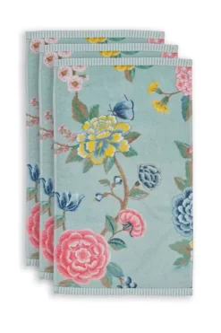 Gästetücher|Pip Studio Gastehandtuch Set/3 Good Evening 30X50 Cm Blau