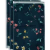 Gästetücher|Pip Studio Gastehandtuch Set/3 Les Fleurs Dunkel 30X50 Cm Blau