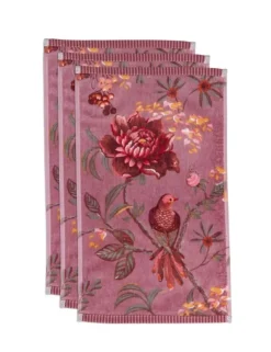 Gästetücher|Pip Studio Gastehandtuch Set/3 Secret Garden Mauve 30X50Cm Violett