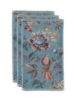 Gästetücher|Pip Studio Gastehandtuch Set/3 Secret Garden 30X50Cm Blau