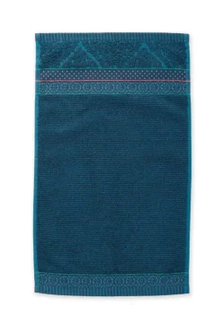 Gästetücher|Pip Studio Gastehandtuch Set/3 Soft Zellige Dunkel 30X50 Cm Blau