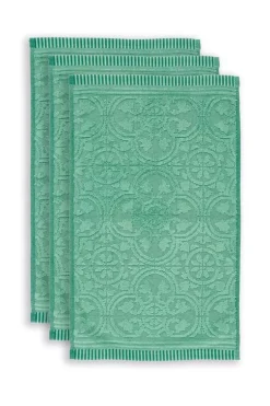 Gästetücher|Pip Studio Gastehandtuch Set/3 Tile De Pip 30X50 Cm Grun