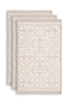 Gästetücher|Pip Studio Gastehandtuch Set/3 Tile De Pip 30X50 Cm Khaki