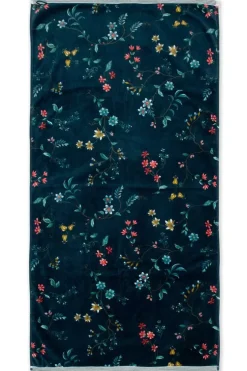 Handtücher|Pip Studio Grose Handtuch Les Fleurs Dunkel 70X140 Cm Blau
