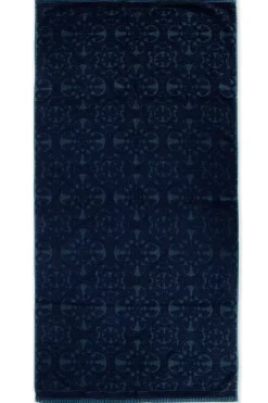Handtücher|Pip Studio Grose Handtuch Tile De Pip Dunkel 70X140 Cm Blau