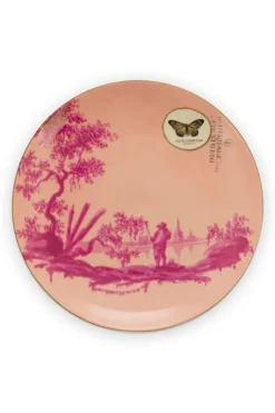 Gebäckteller|Pip Studio Heritage Gebäckteller Bemalt Rosa 18 Cm