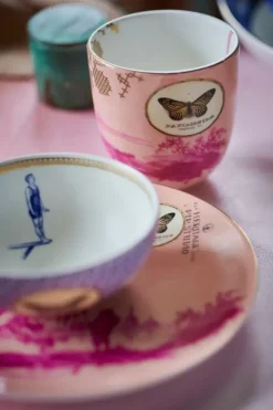 Gebäckteller|Pip Studio Heritage Gebäckteller Bemalt Rosa 18 Cm