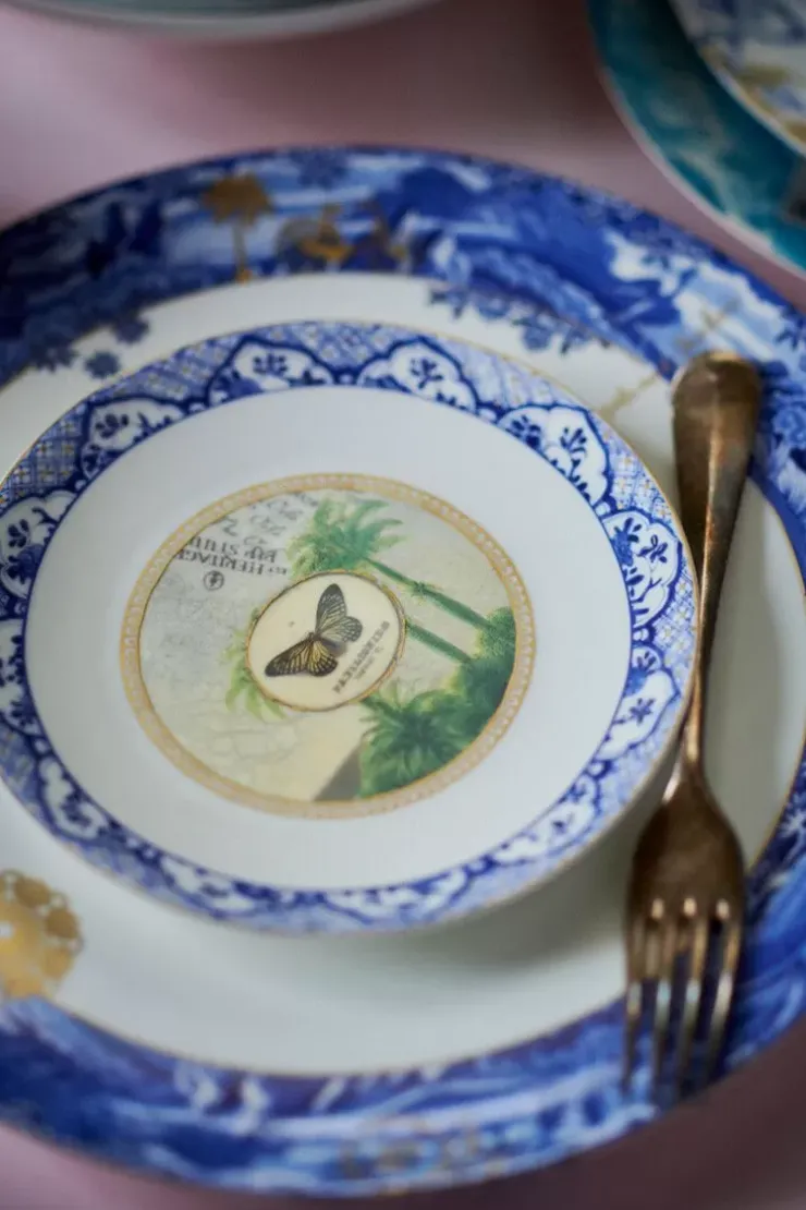 Gebäckteller|Pip Studio Heritage Gebäckteller Schmetterling Blau 15 Cm