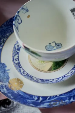 Gebäckteller|Pip Studio Heritage Gebäckteller Schmetterling Blau 15 Cm