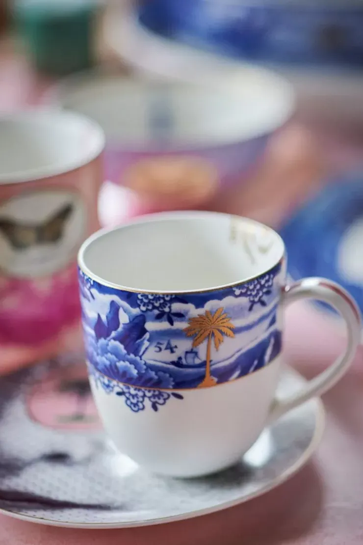 Gebäckteller|Pip Studio Heritage Petit Four Gesicht Schwarz/Weis 12 Cm