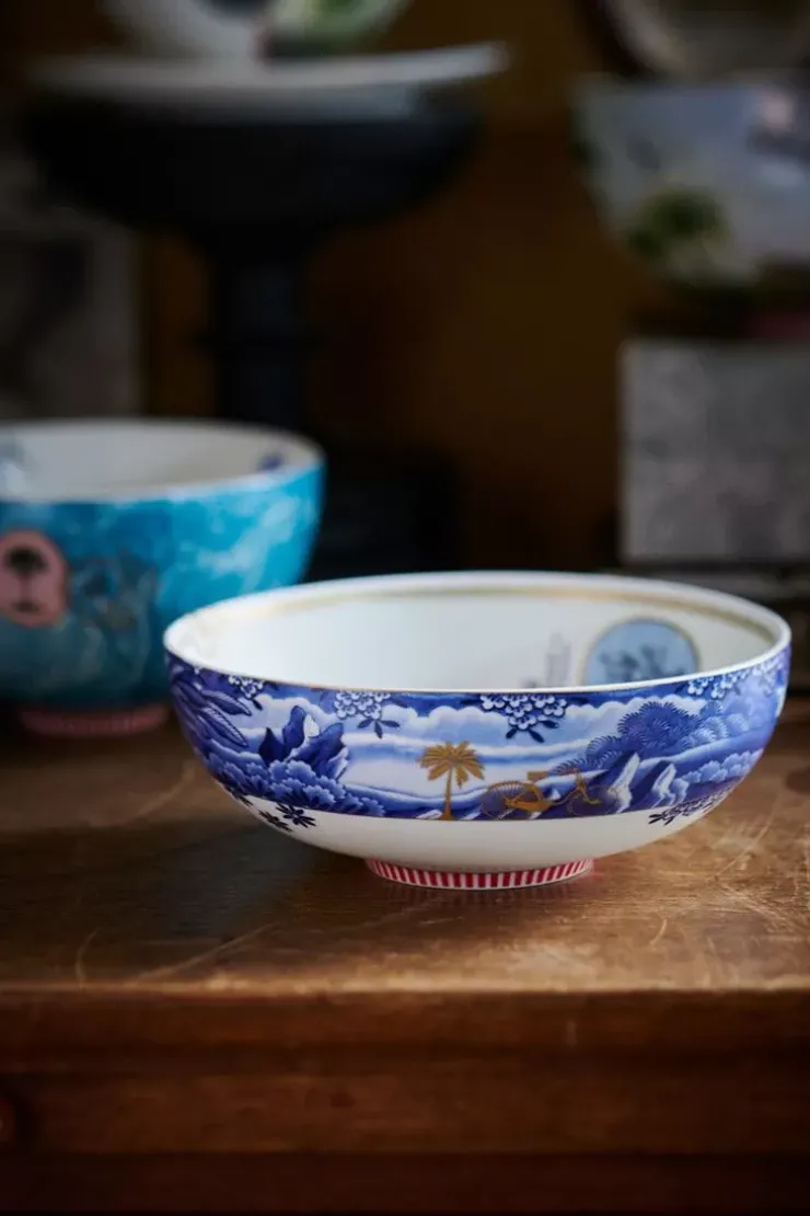 Schalen|Pip Studio Heritage Schale Grenze Blau 20 Cm