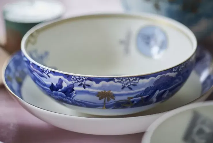 Schalen|Pip Studio Heritage Schale Grenze Blau 20 Cm
