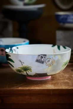 Salatschüsseln|Pip Studio Heritage Schale Palme Grun 23 Cm