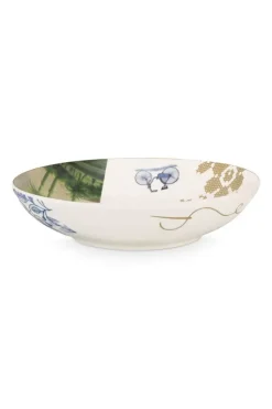 Tiefe Teller|Pip Studio Heritage Suppenteller Palme Weis 18 Cm