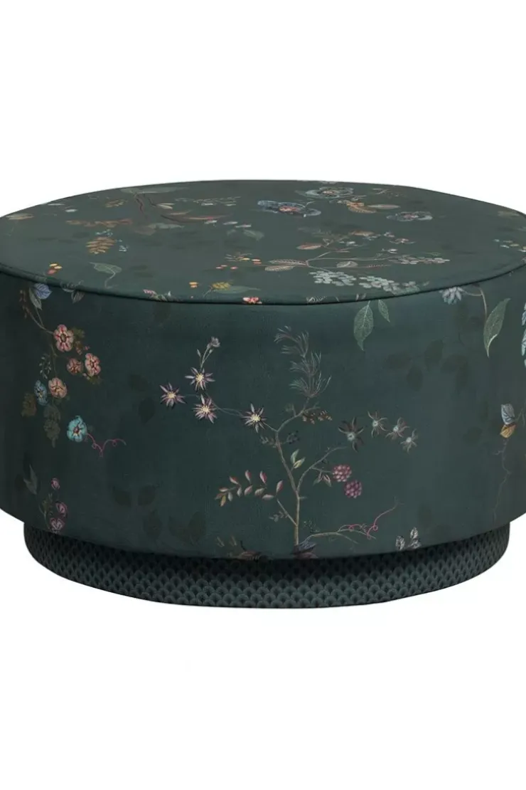 Hocker Und Stühle|Pip Studio Hocker Large Kawai Flower Grun
