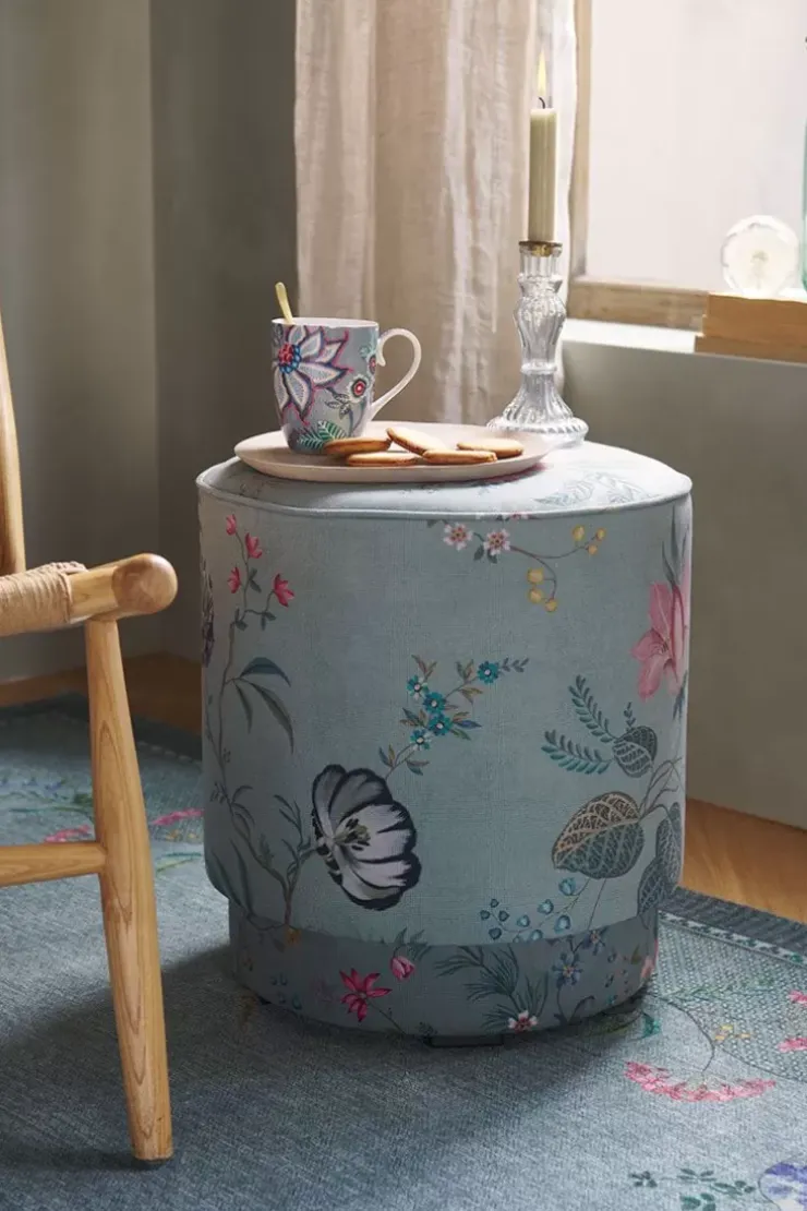 Hocker Und Stühle|Pip Studio Hocker Medium Fleur Grandeur Grun