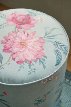 Hocker Und Stühle|Pip Studio Hocker Medium Fleur Grandeur Grun
