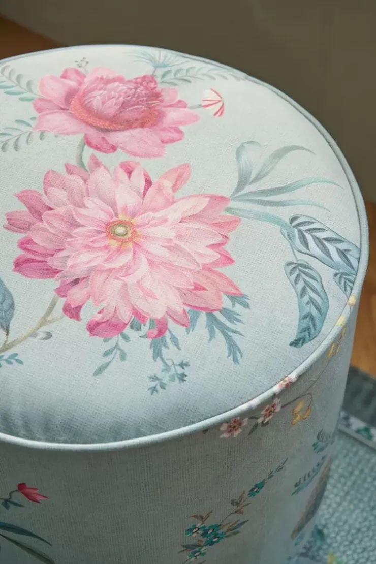 Hocker Und Stühle|Pip Studio Hocker Medium Fleur Grandeur Grun