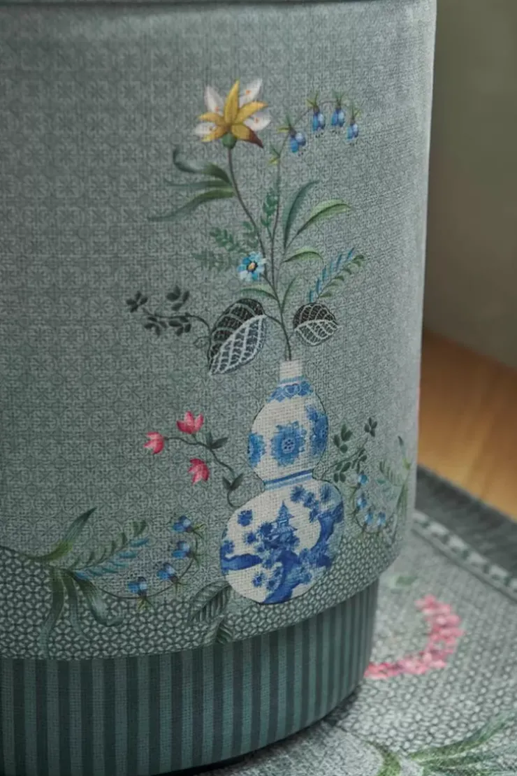 Hocker Und Stühle|Pip Studio Hocker Medium Jolie Grun