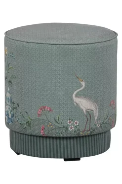 Hocker Und Stühle|Pip Studio Hocker Medium Jolie Grun