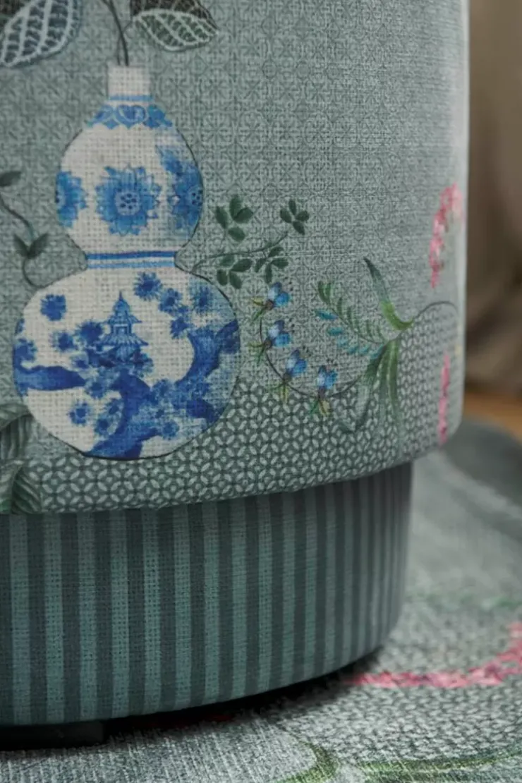 Hocker Und Stühle|Pip Studio Hocker Medium Jolie Grun