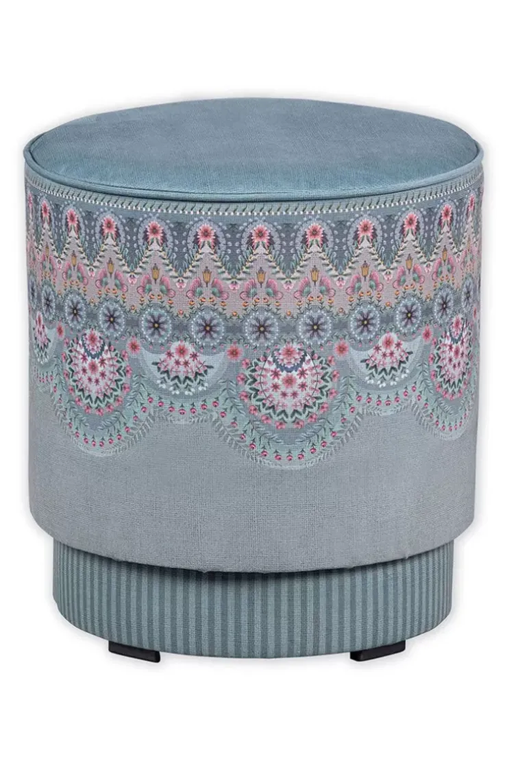 Hocker Und Stühle|Pip Studio Hocker Medium Majorelle Blau