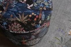 Hocker Und Stühle|Pip Studio Hocker Medium Pip Garden Dunkelblau
