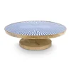 Tortenteller|Pip Studio Holzern Servierschale Blau 32 Cm