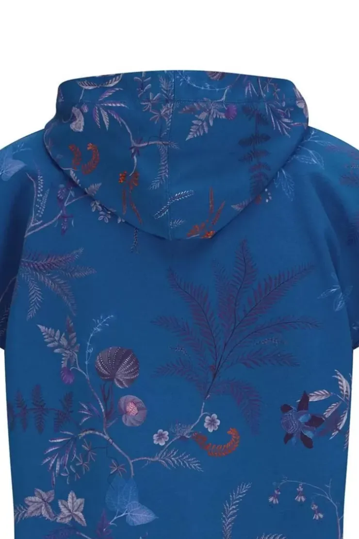 Pullover & Strickjacken|Pip Studio Hoodie Kurze Armel Isola Blau