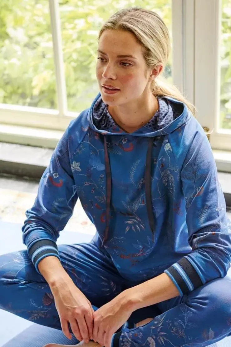 Sportshirts|Pip Studio Hoodie Lange Armel Isola Blau