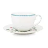 Cappuccino Tasse|Pip Studio Jolie Cappuccino Tasse & Untertasse Dots Gold