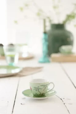 Tasse & Untertasse|Pip Studio Jolie Espresso Tasse & Undertasse Grun