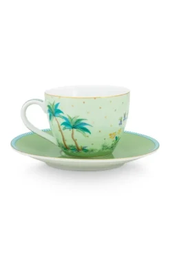 Tasse & Untertasse|Pip Studio Jolie Espresso Tasse & Undertasse Grun