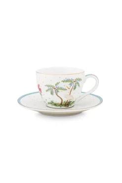 Tasse & Untertasse|Pip Studio Jolie Espresso Tasse & Untertasse Dots Gold Weis