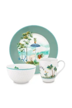 Porzellan Sets|Pip Studio Jolie Fruhstuck Set/3 Blau