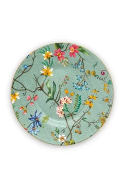 Gebäckteller|Pip Studio Jolie Petit Four Flowers Blau 12 Cm