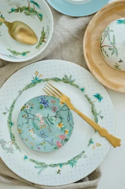 Gebäckteller|Pip Studio Jolie Petit Four Flowers Blau 12 Cm