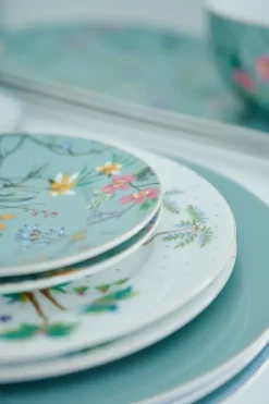 Gebäckteller|Pip Studio Jolie Petit Four Flowers Blau 12 Cm