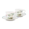 Porzellan Sets|Pip Studio Jolie Set/2 Espresso Tasse & Untertasse Dots Gold Weis