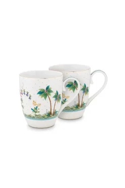 Porzellan Sets|Pip Studio Jolie Set/2 Tasse Gross Dots Gold Weis