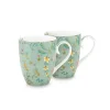 Porzellan Sets|Pip Studio Jolie Set/2 Tasse Gross Flowers Blau