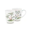 Porzellan Sets|Pip Studio Jolie Set/2 Tasse Klein Dots Gold Weis