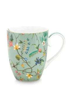 Teetassen|Pip Studio Jolie Tasse Gross Flowers Blau