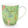 Kaffeetassen|Pip Studio Jolie Tasse Klein Blumen Grun
