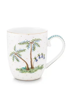 Kaffeetassen|Pip Studio Jolie Tasse Klein Dots Gold Weis